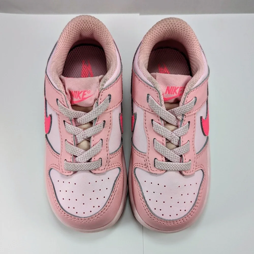 Nike Dunk Low Triple Pink (TDE) DH9761-600 SIZE 8C TODDLER Worn Once